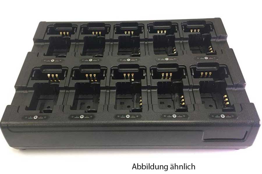 10+10-Stationen Ladegerät inkl. Adapter für Motorola MTP6650, MXP600