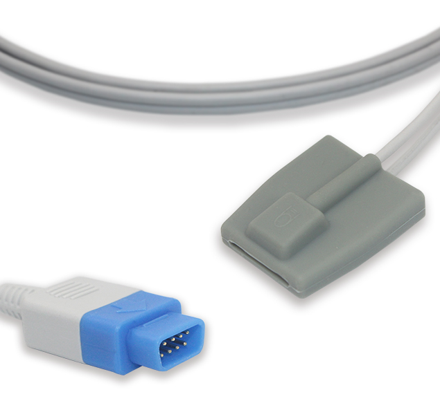SpO2 Fingersensor Pediatric Soft-Clip für GE TruSignal, Kinder 15-30kg, 1m (wie TS-SP-D)