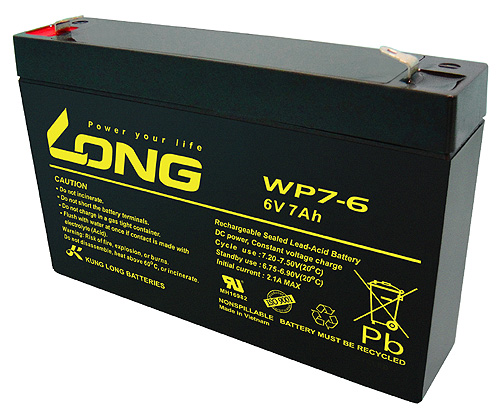 Long Bleiakku WP7-6 - 6V 7Ah Long Bleiakku WP7-6 - 6V 7Ah
