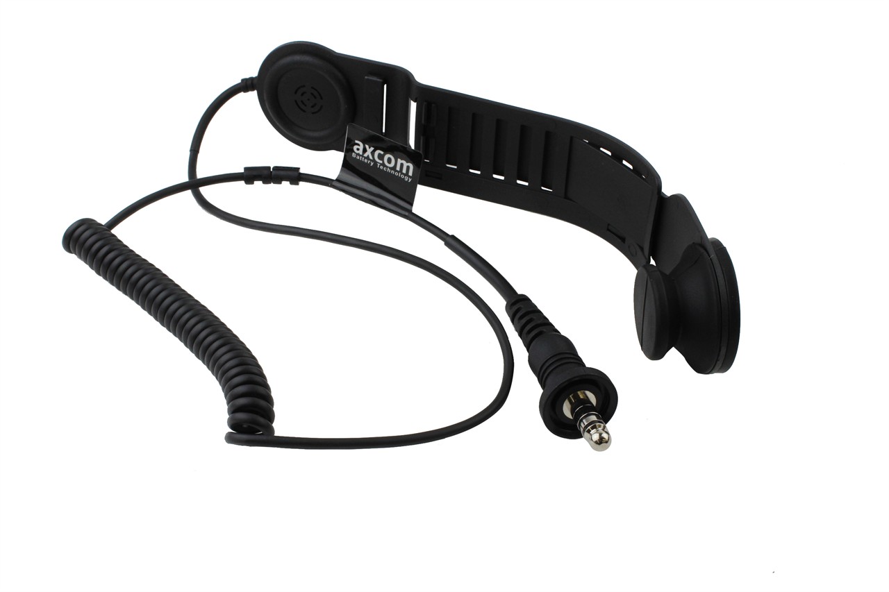 Schädeldeckenmikrofon und Ohrhörer mit NEXUS Stecker (Savox Belegung) 105 dB 