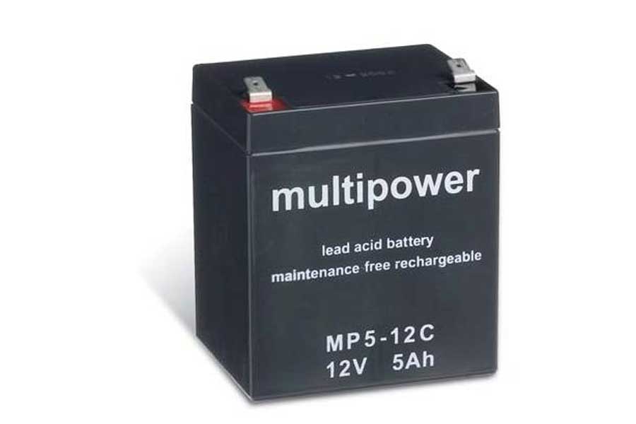 Multipower Bleiakku MPC5-12 - 12V 5Ah zyklenfest Multipower Bleiakku MPC5-12 - 12V 5Ah zyklenfest