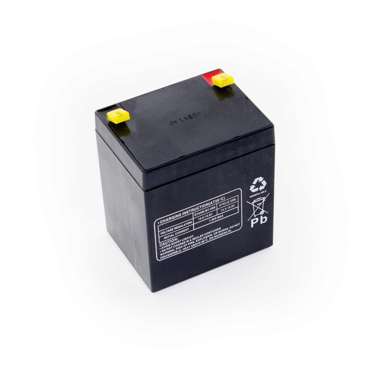 Multipower Bleiakku MP4,5-12, Rückseite