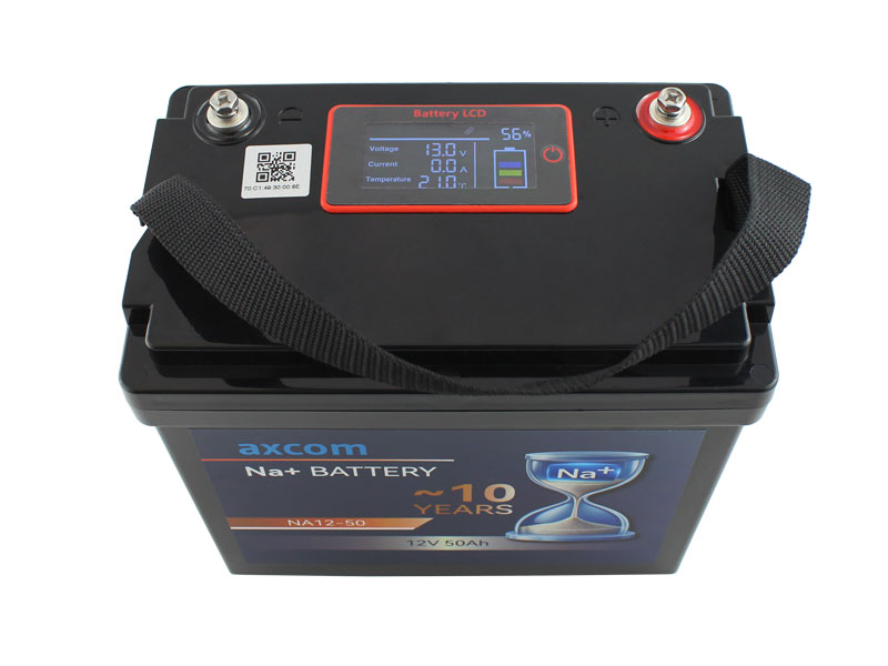 Natrium Ionen Akku 12V 50Ah mit M6 Kontakten, Detailansicht Natrium Ionen Akku 12V 50Ah mit M6 Kontakten, Detailansicht