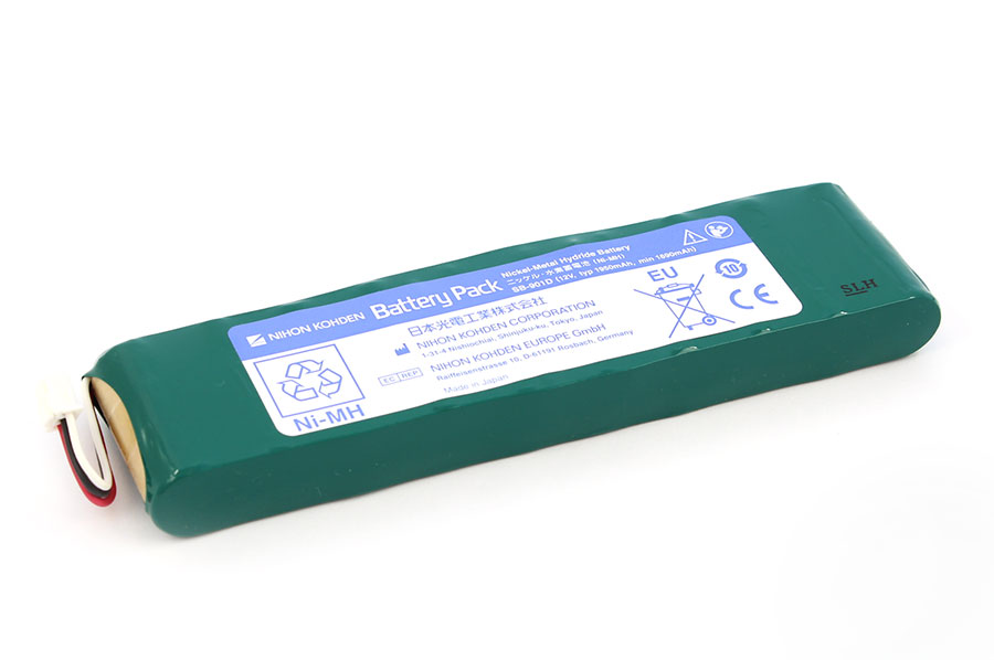 NiMH Akku für Nihon Kohden Cardiofax S Typ SB901D - 12V/1,95Ah