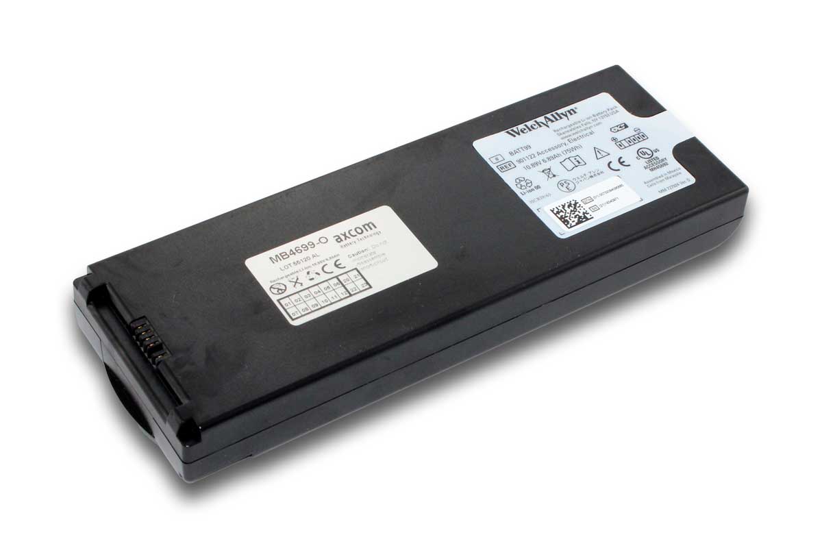 Original Li-Ion Akku für BATT-99 Welch Allyn Connex Monitor VSM6000/ CVSM/ CP150/ Connex Spot Power Original Li-Ion Akku für BATT-99 Welch Allyn Connex Monitor VSM6000/ CVSM/ CP150/ Connex Spot Power