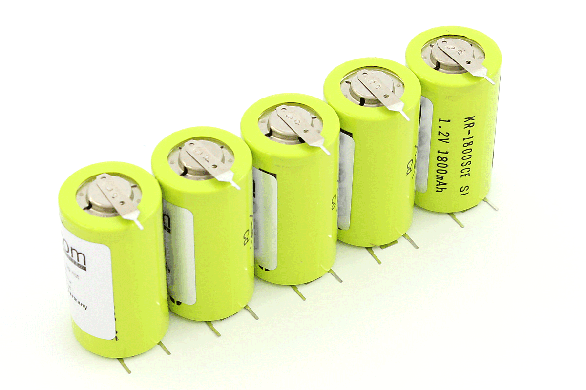 NC Akku für Fresenius Injektomat C/CP - 1,2V 1,8AH (VPE 5) (+1/-2Pin)