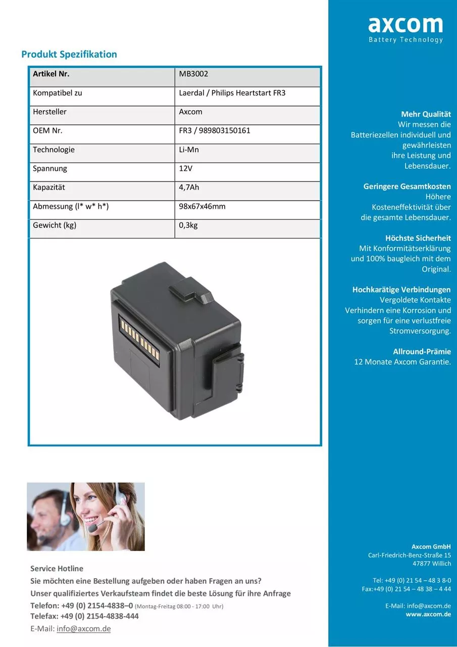 MB3002 Datenblatt