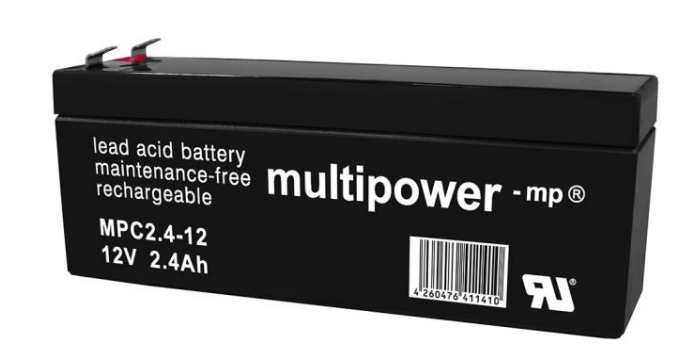 Multipower Bleiakku MPC2,4-12 mit 12V 2,4Ah 