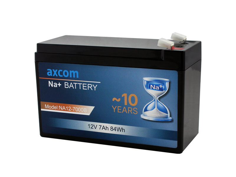 Natrium Ionen Akku 12V 7Ah mit 6,3mm Steckkontakten