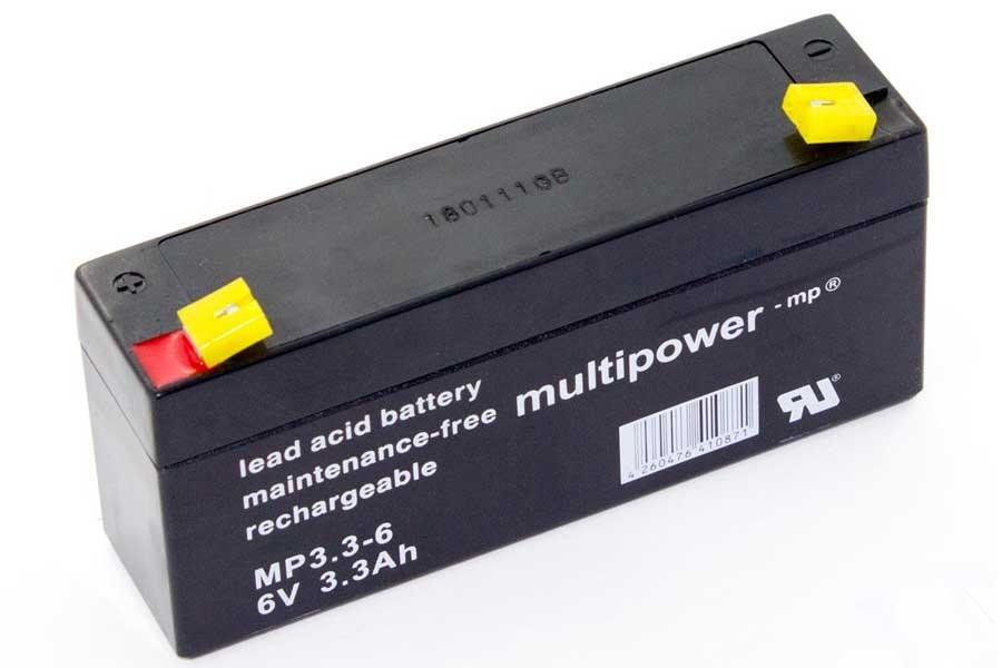 MULTIPOWER Bleiakku MP3.3-6 - 6V 3,3Ah MULTIPOWER Bleiakku MP3.3-6 - 6V 3,3Ah