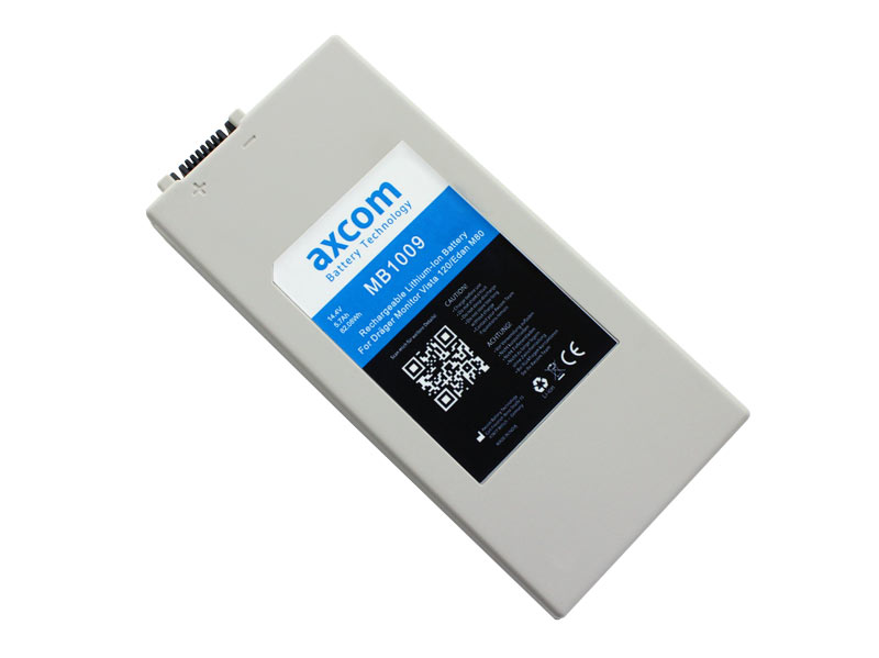 Axcom Li-Ion Akku Dräger Monitor Vista 120, EDAN M80 - 2606229 14,8V/ 5,7Ah Axcom Li-Ion Akku Dräger Monitor Vista 120, EDAN M80 - 2606229 14,8V/ 5,7Ah