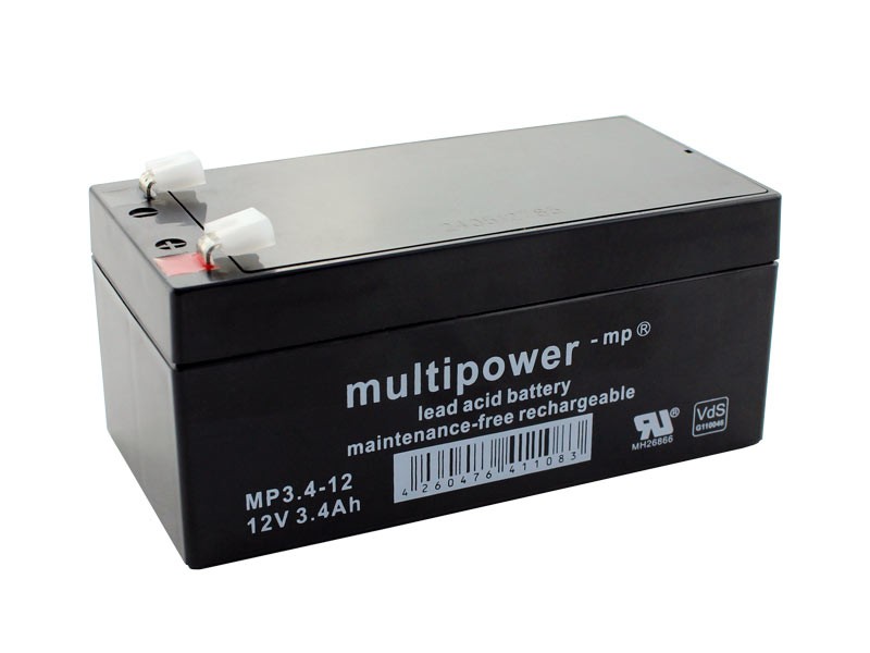 Multipower Bleiakku MP3,4-12 - 12V 3,4Ah (VdS)