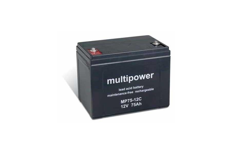 MULTIPOWER Bleiakku MPC75-12 - 12V 75Ah (zyklenfest) MULTIPOWER Bleiakku MPC75-12 - 12V 75Ah (zyklenfest)