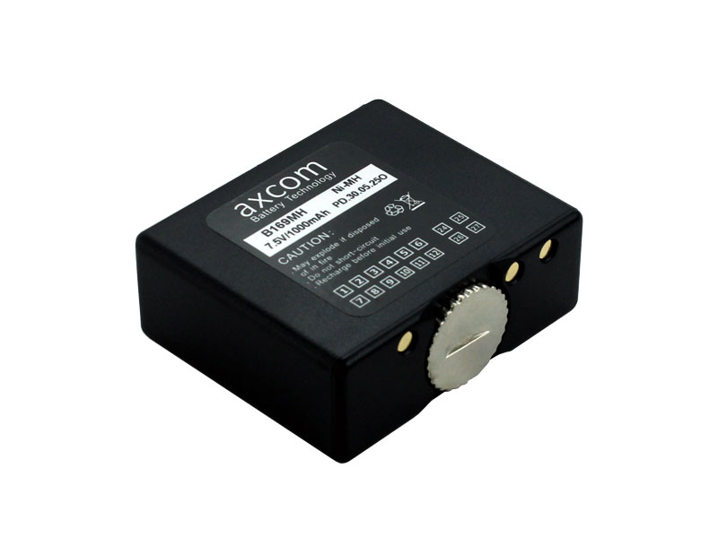 Akku für Bosch HFG89, HFG169, HFG459, CHIP T, FUG11B, Detailansicht Rändelschraube