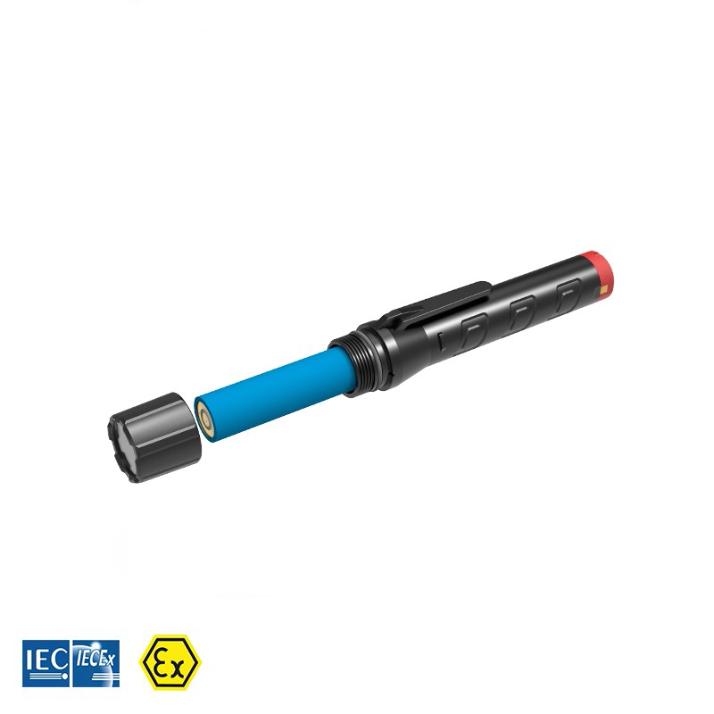 Taschenlampe EX-geschützt, inkl. Li-Ion Akku, ATEX, 20h Leuchtdauer Taschenlampe EX-geschützt, inkl. Li-Ion Akku, ATEX, 20h Leuchtdauer