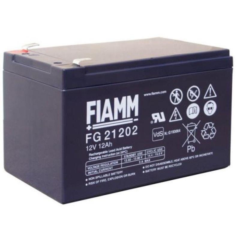 FIAMM Bleiakku FG21202 - 12V 12Ah (VDS) 6,3 mm Kontakte FIAMM Bleiakku FG21202 - 12V 12Ah (VDS) 6,3 mm Kontakte