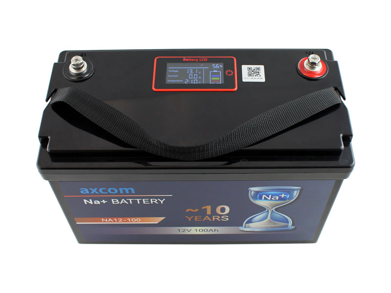 Axcom Natrium Ionen Akku 12V 100Ah mit M8 Kontakten
