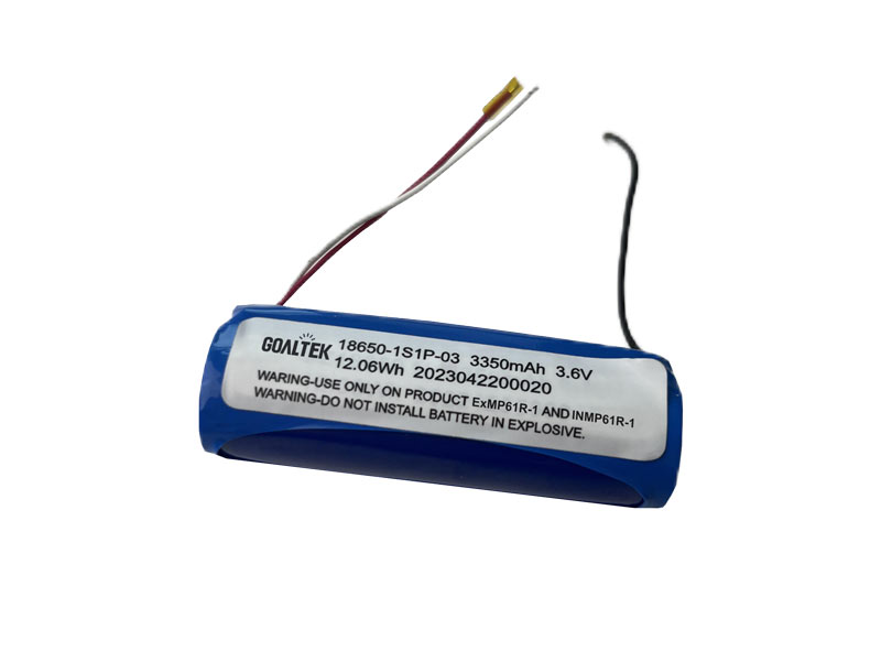 Akku-Zelle für explosionsgeschützte Stirnlampe EXMP61R-1 - 3,6V/3350mAh Akku-Zelle für explosionsgeschützte Stirnlampe EXMP61R-1 - 3,6V/3350mAh