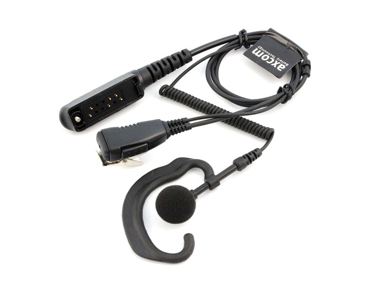 Flexi Ohrhänger für Motorola DP3400-4800, MTP850, MTP6650 mit Mikro und PTT