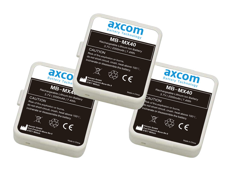 3x Li-Ion Akku für Philips IntelliVue MX40 3,7V/ 1,9Ah 3x Li-Ion Akku für Philips IntelliVue MX40 3,7V/ 1,9Ah