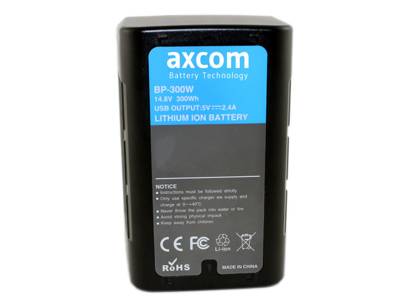 Li-Ion akku Sony V Mount 14,9V/20.1Ah/300Wh mit USB & D-Tap Li-Ion akku Sony V Mount 14,9V/20.1Ah/300Wh mit USB & D-Tap