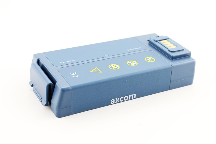 Batterie für Philips Heartstart HS1, FRx Defibrillator, Rückseite