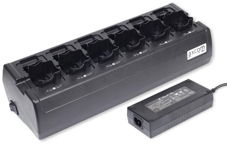 6+6-Stationen Ladegerät inkl. Adapter für Motorola MTP850EX 6+6-Stationen Ladegerät inkl. Adapter für Motorola MTP850EX