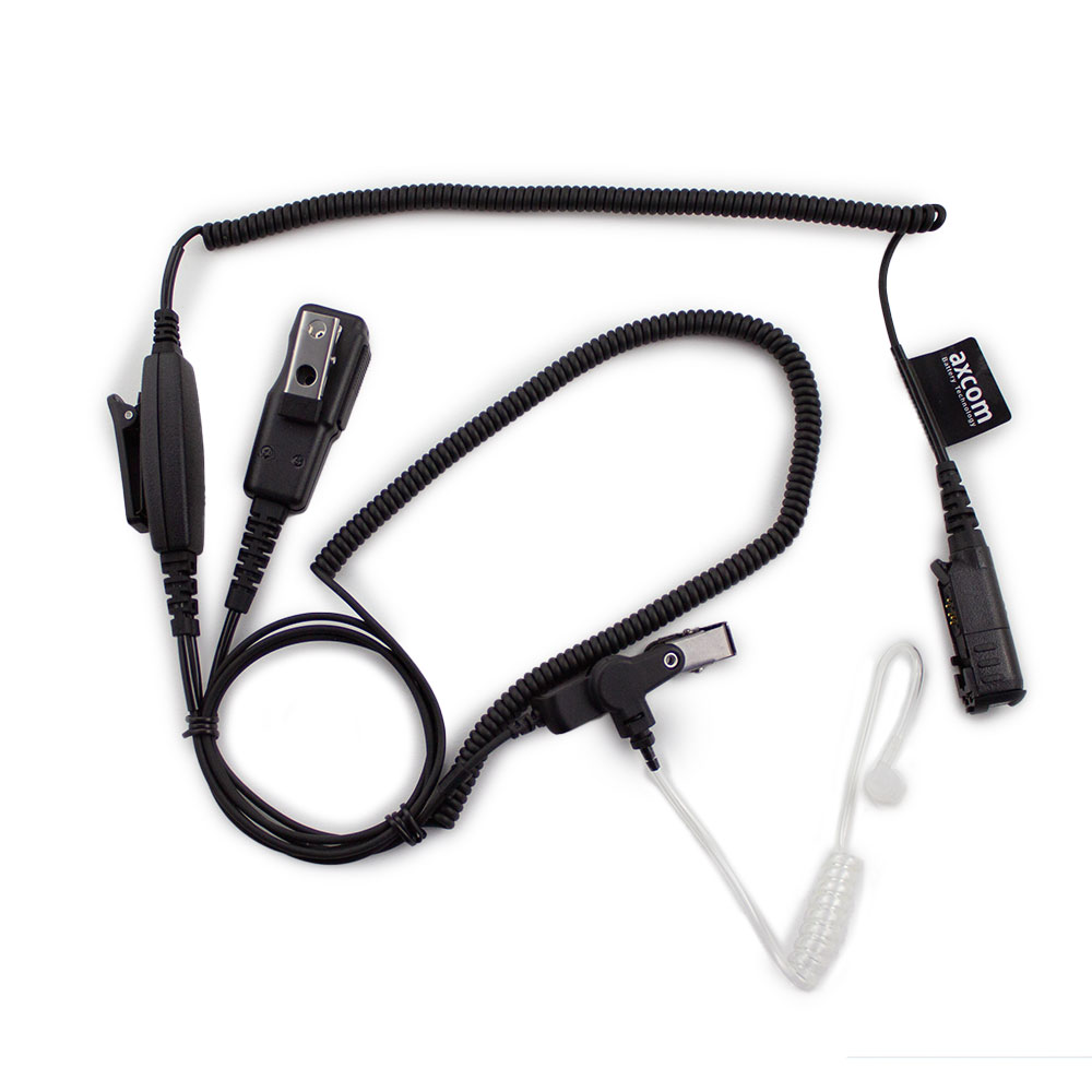 Schallschlauch-Headset 2 Kabel Bajonettanschluss/Mikro/PTT für Motorola R5, DP2400, DP2600, DP3441, Schallschlauch-Headset 2 Kabel Bajonettanschluss/Mikro/PTT für Motorola R5, DP2400, DP2600, DP3441,