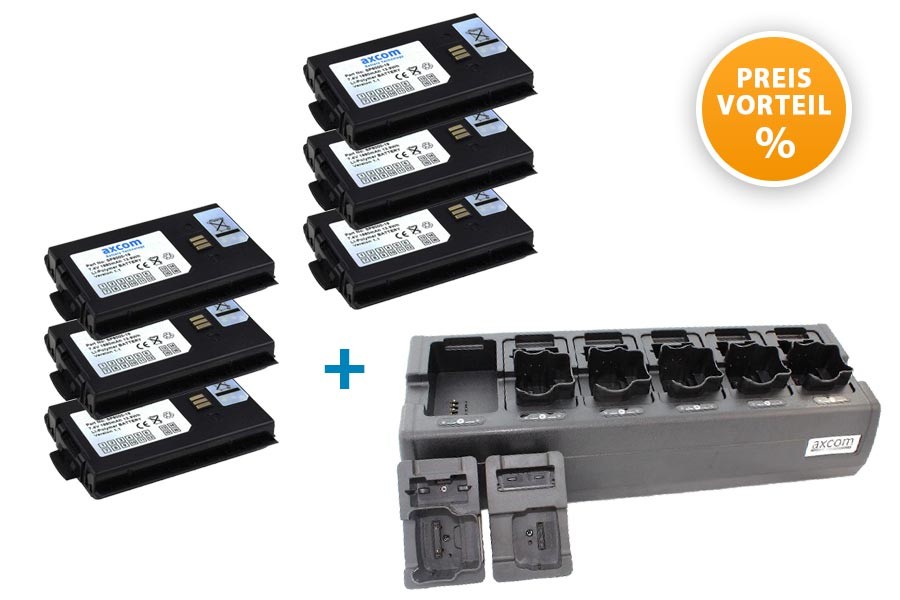 Bundle aus 6 Akkus und eimen Ladegerät für Sepura STP8000, STP9000, SC20 Bundle aus 6 Akkus und eimen Ladegerät für Sepura STP8000, STP9000, SC20