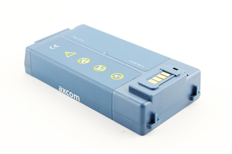 Batterie für Philips Heartstart HS1, FRx Defibrillator, Rückseite Batterie für Philips Heartstart HS1, FRx Defibrillator, Rückseite