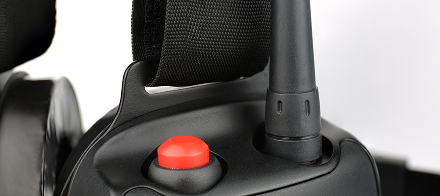 Überkopf Headset mit Schwanenhals Mikrofon und PTT-Taste, für Motorola R7, MXP600