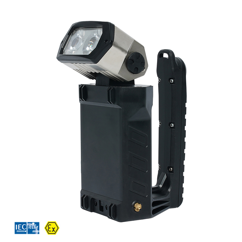 Handlampe EX-geschützt, inkl. Li-Ion Akku, ATEX, 20h Leuchtdauer
