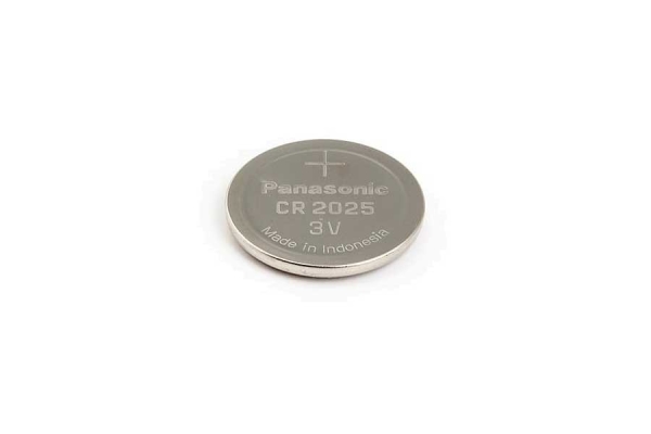 Panasonic Knopfzelle, CR2025, L12, 3V Batterie