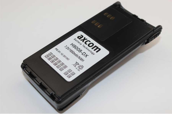 Etikett des H9008-DX - Axcom Akku für Motorola GP140/GP320/GP340/GP360/GP380