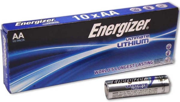 10er Pack Batterien, Energizer Ultimate, Lithium, Mignon, AA, LR6, 1,5 V