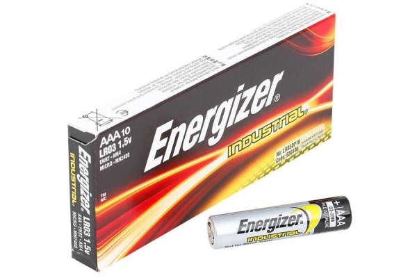 10 Stk. Energizer Batterien, AAA, Micro, LR03, Indutrial, Alkaline
